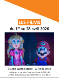 Programmation du 1er au 28 avril 2026