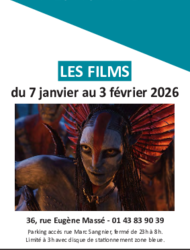 Programmation du 7 janvier au 3 février 2026