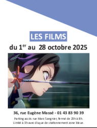 Programmation du 1er au 28 octobre 2025