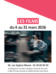 Programmation du 4 au 31 mars 2026