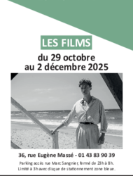 Programmation du 29 octobre au 2 décembre 