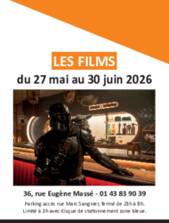 Programmation du 27 mai au 30 juin 2026